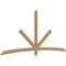 Ekena Millwork Alberta Timber Gable Bracket, Western Red Cedar, 108"W x 49"H x 1 1/2"D x 3 1/2"F, 11/12 Pitch GBW108X49X0204ALB00SWR - alternate 4